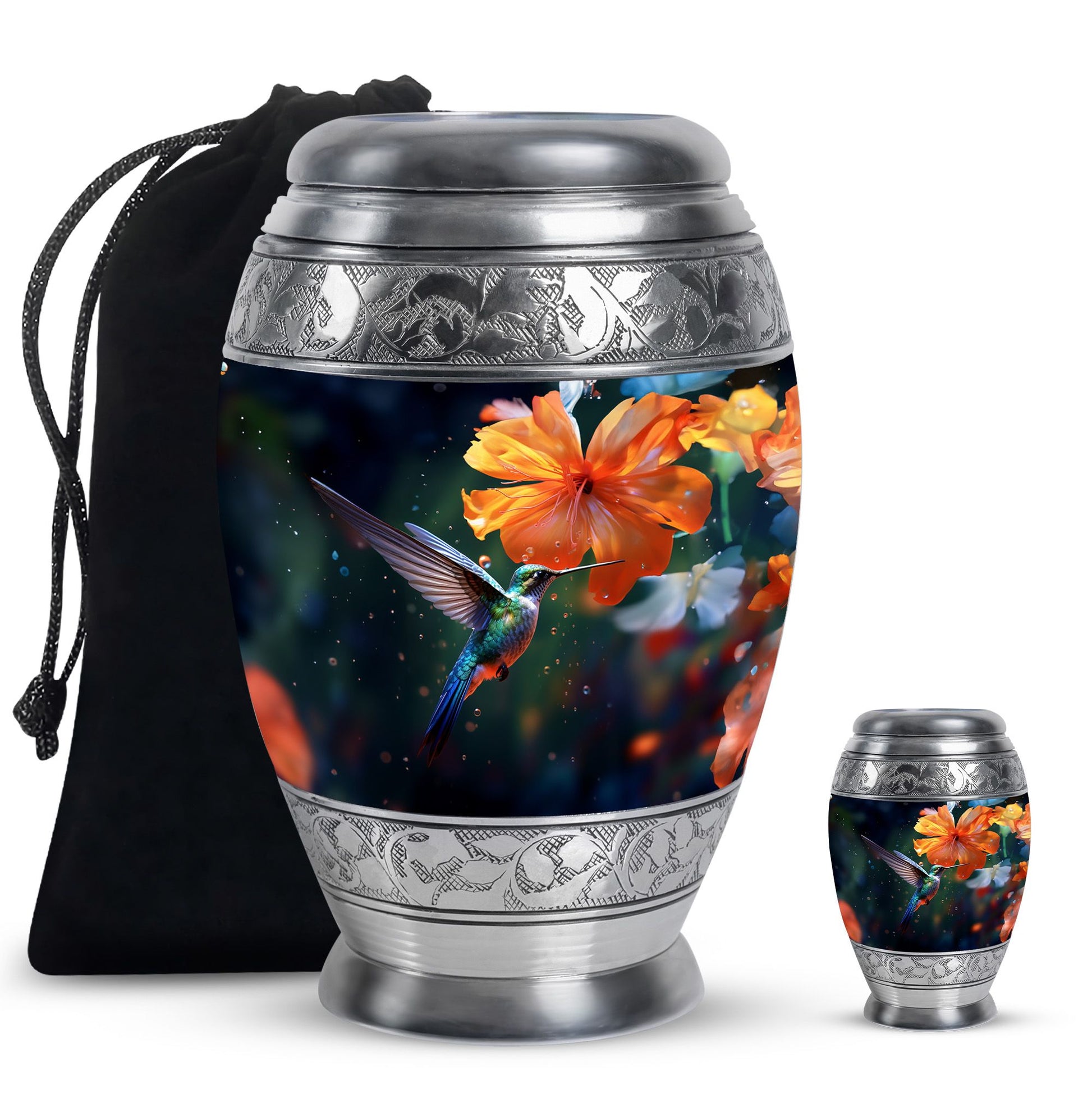 Humming Birds Urn For Ashes Funeral, Ashes Cremation Urn For Ashes