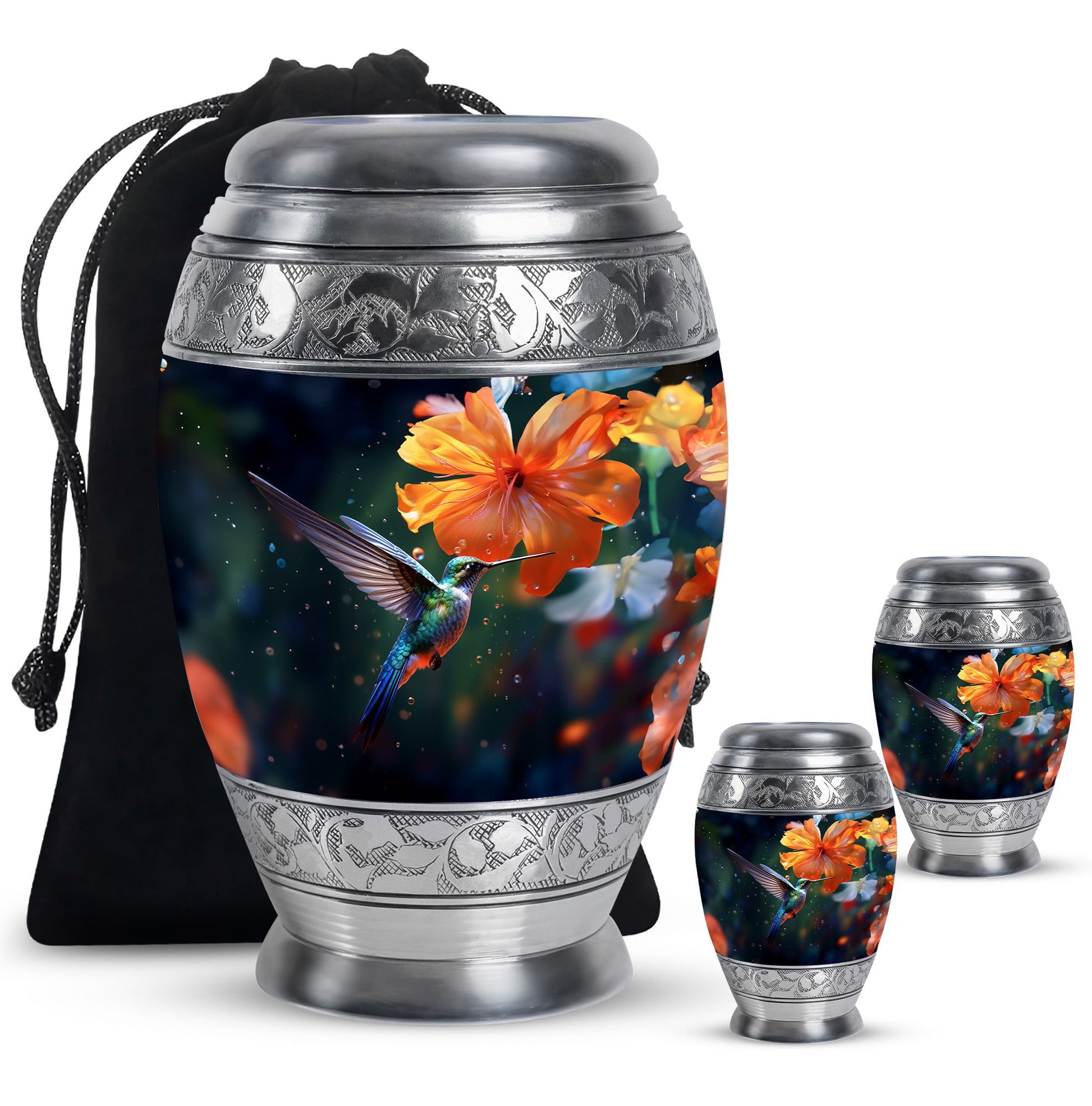 Humming Birds Urn For Ashes Funeral, Ashes Cremation Urn For Ashes
