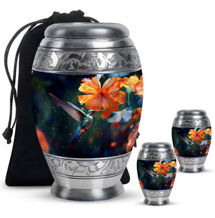 Humming Birds Urn For Ashes Funeral, Ashes Cremation Urn For Ashes