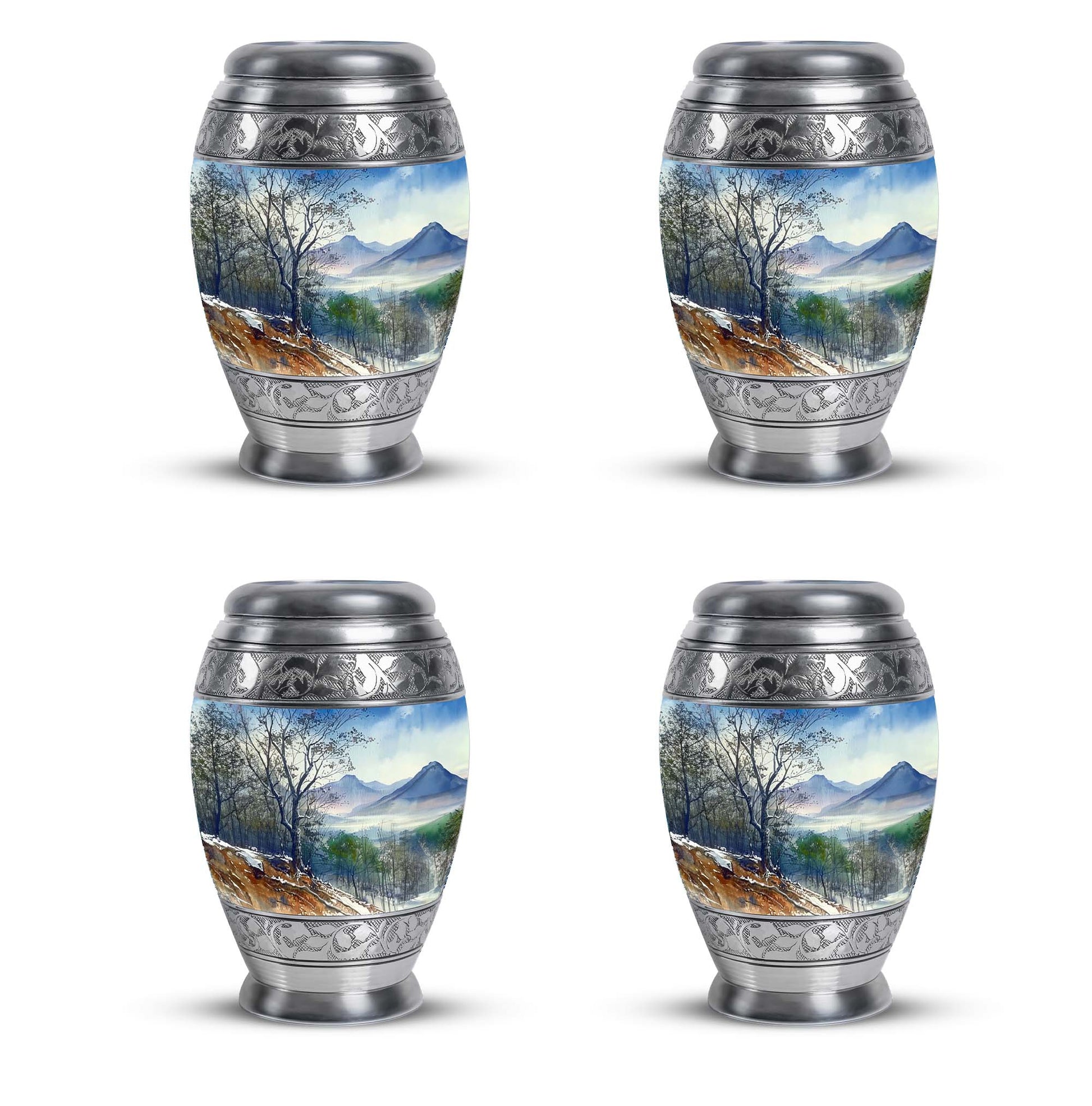 Mountains Urn For Human Ashes Funeral, Ashes Cremation Urn For Ashes