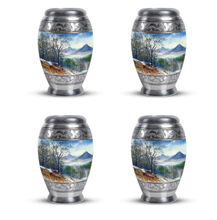 Mountains Urn For Human Ashes Funeral, Ashes Cremation Urn For Ashes