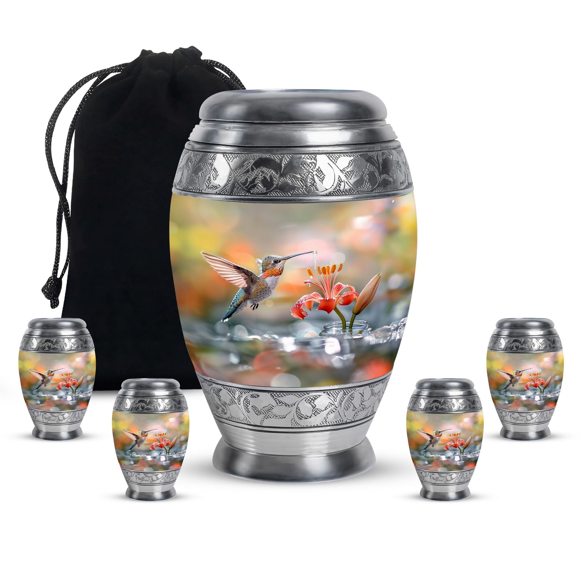 Humming Bird Cremation Keepsakes For Ashes Funeral, Ashes Memorial Urn