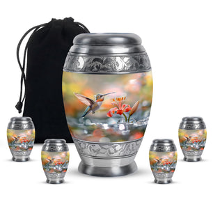 Humming Bird Cremation Keepsakes For Ashes Funeral, Ashes Memorial Urn