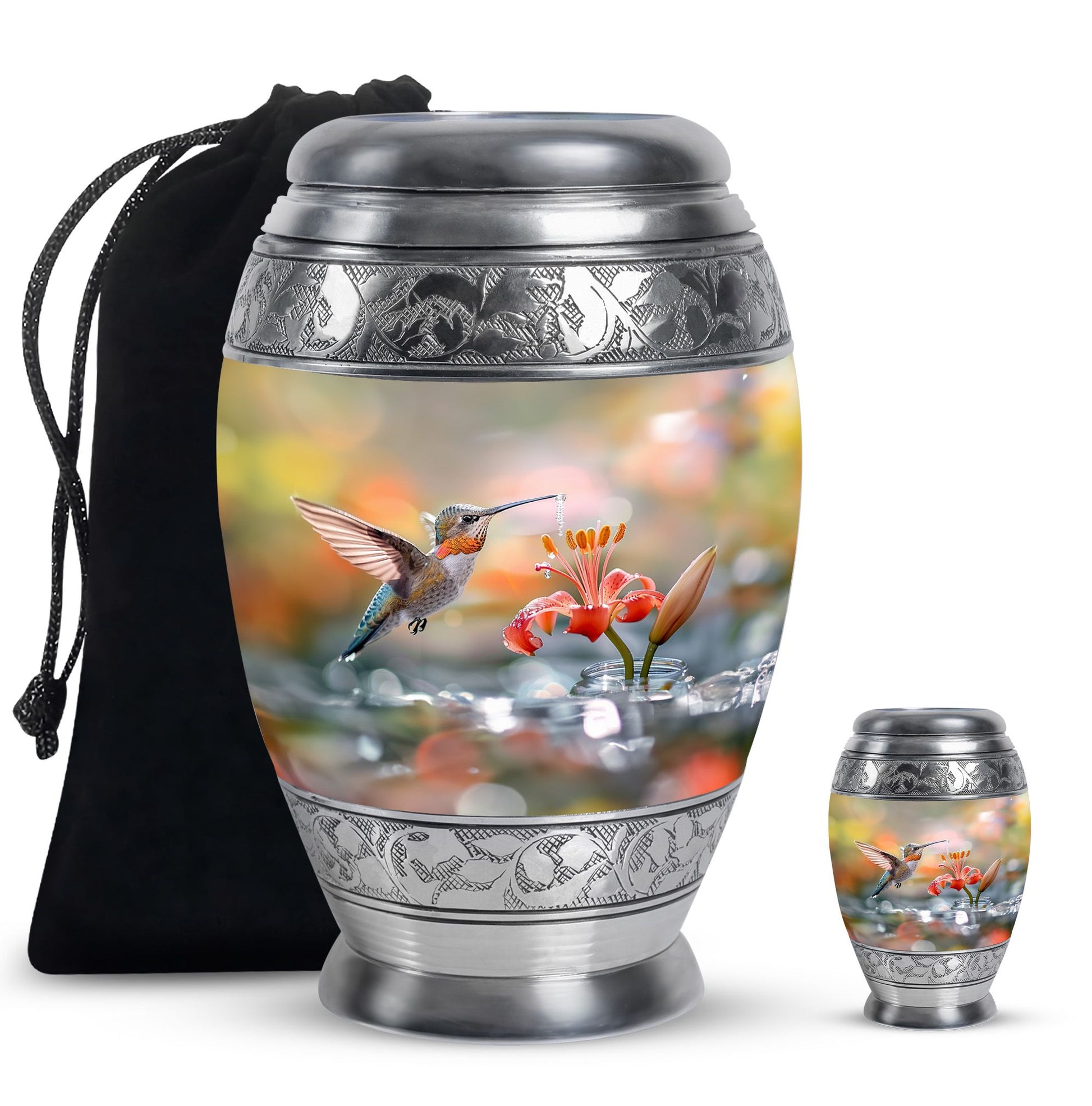 Humming Bird Cremation Keepsakes For Ashes Funeral, Ashes Memorial Urn