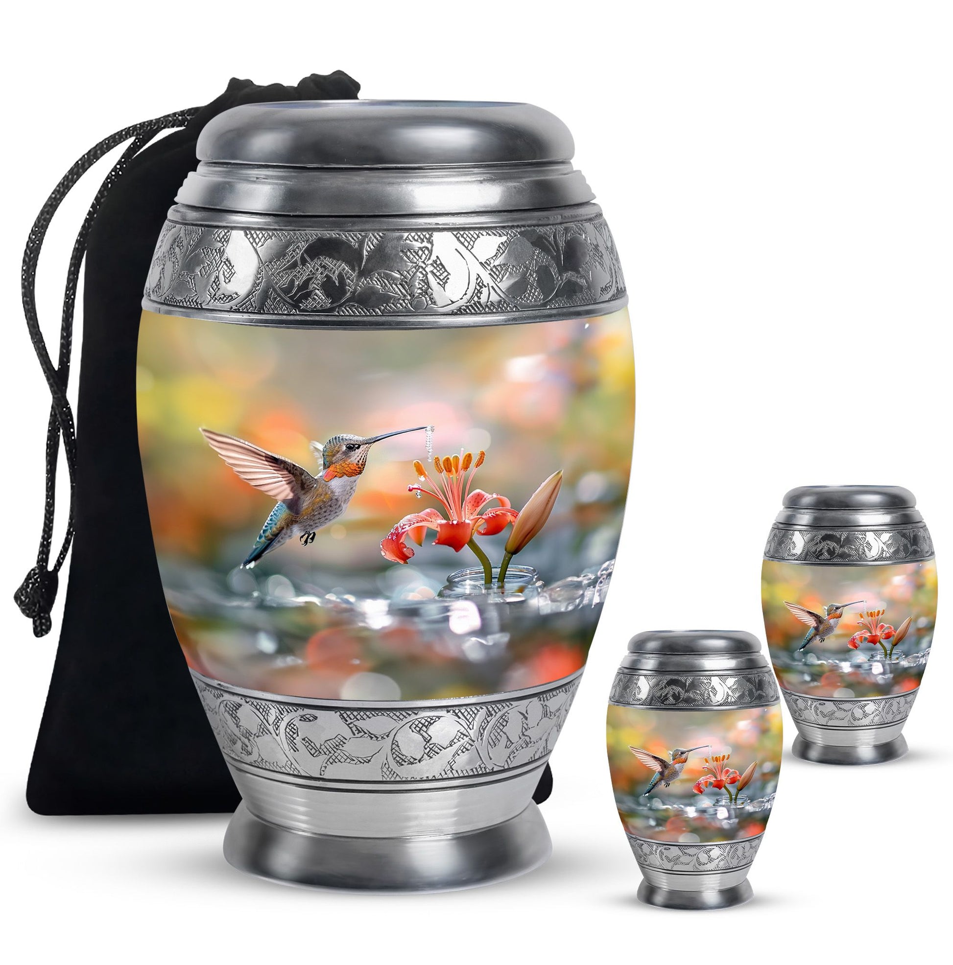 Humming Bird Cremation Keepsakes For Ashes Funeral, Ashes Memorial Urn
