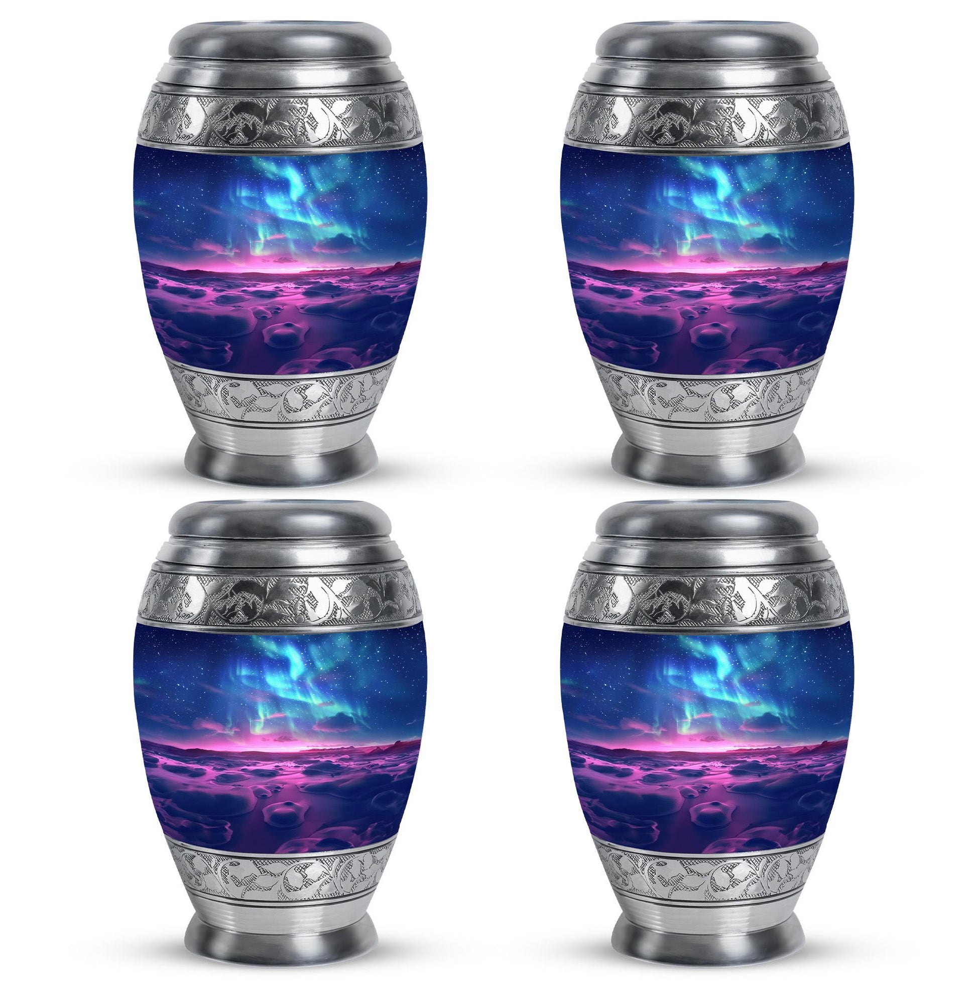 Aurora Borealis Keepsake For Ashes Funeral, Ashes Memorial Urn