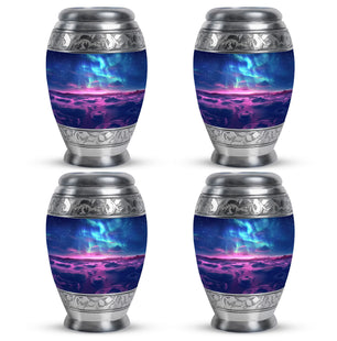 Aurora Borealis Keepsake For Ashes Funeral, Ashes Memorial Urn