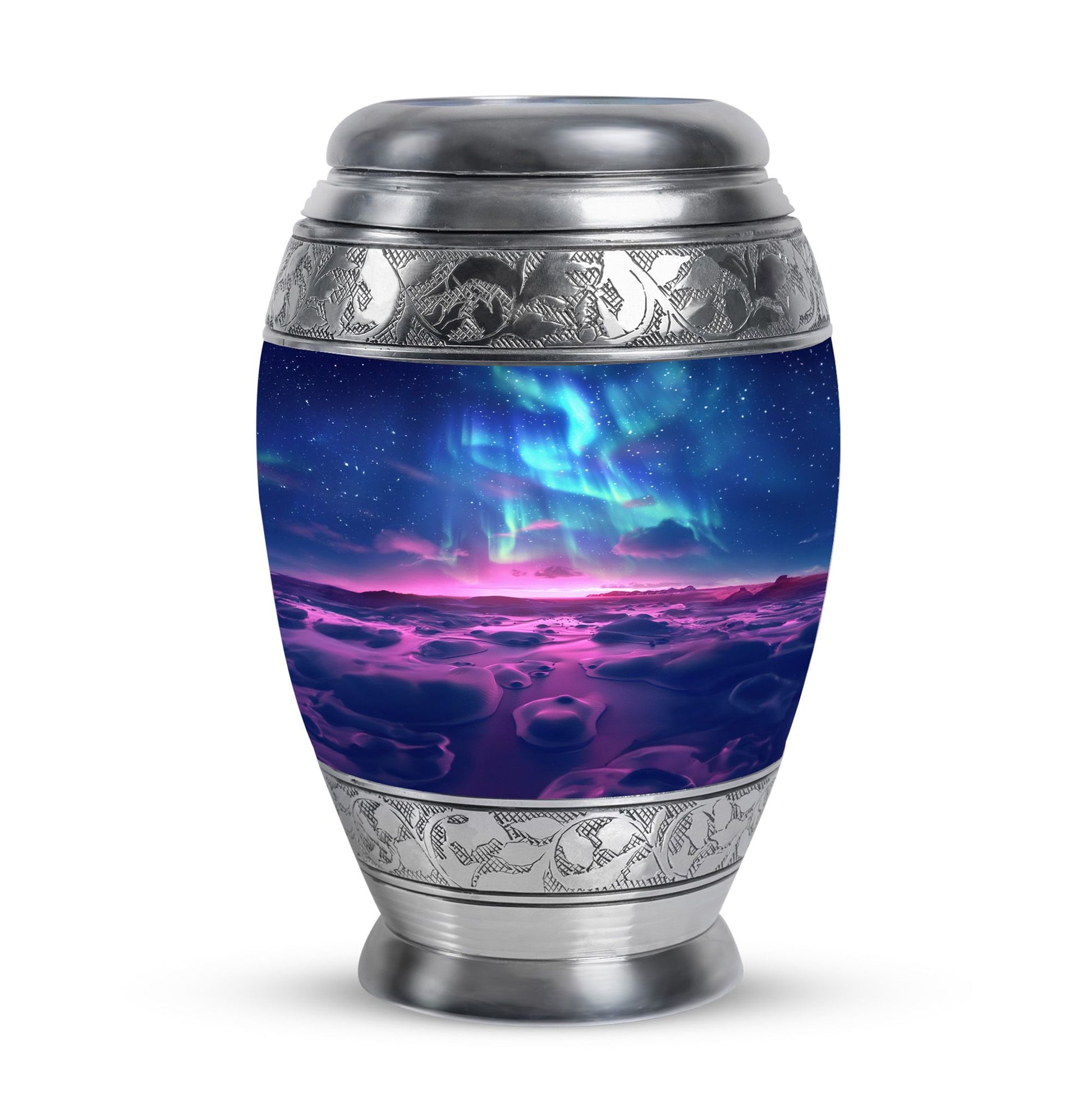 Aurora Borealis Keepsake For Ashes Funeral, Ashes Memorial Urn