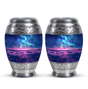 Aurora Borealis Keepsake For Ashes Funeral, Ashes Memorial Urn