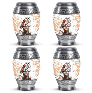 Barn Owl Urn For Human Ashes Women Funeral, Ashes Urn For Ashes