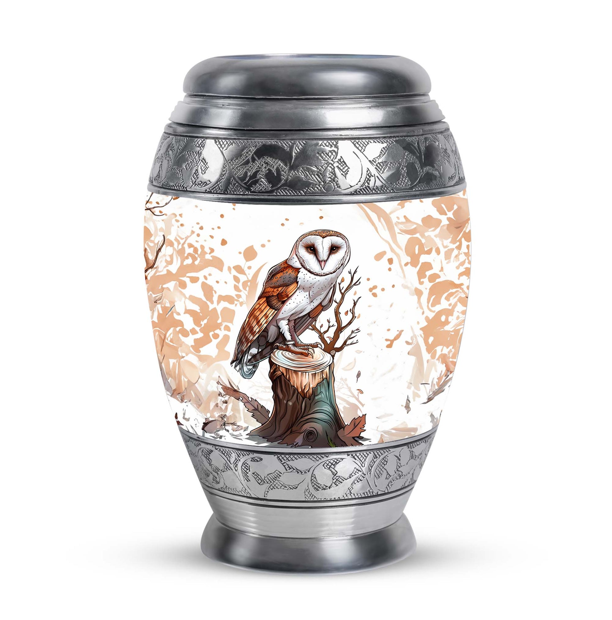 Barn Owl Urn For Human Ashes Women Funeral, Ashes Urn For Ashes