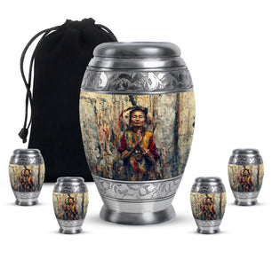 Native American Small Urn Funeral, Ashes Cremation Urn