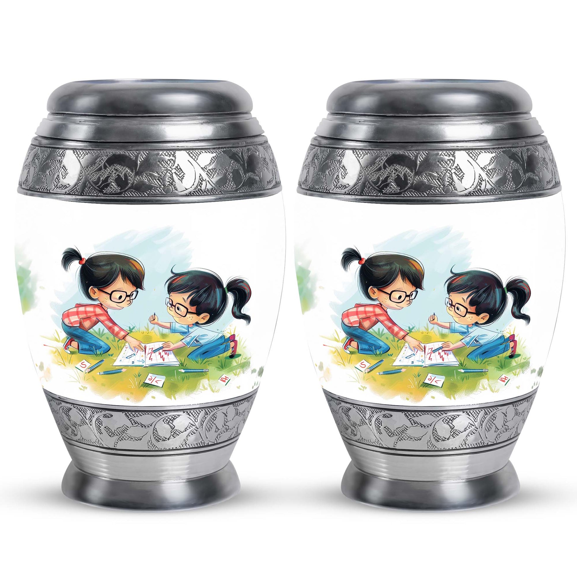 Brother And Sister Urn For Human Ashes Funeral, Ashes Cremation Urn