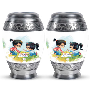 Brother And Sister Urn For Human Ashes Funeral, Ashes Cremation Urn