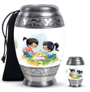 Brother And Sister Urn For Human Ashes Funeral, Ashes Cremation Urn