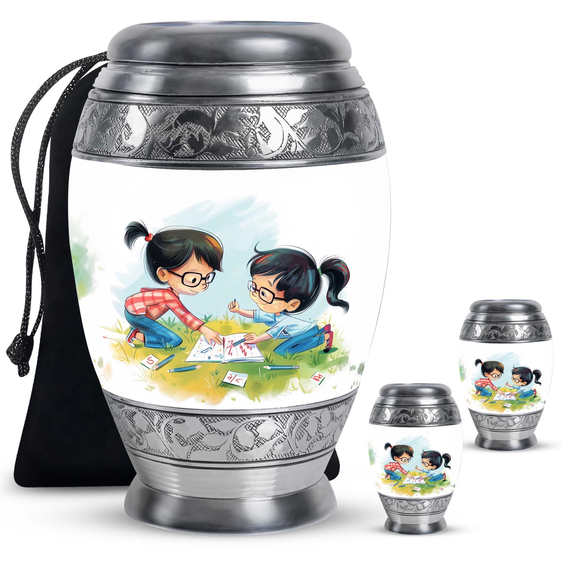Brother And Sister Urn For Human Ashes Funeral, Ashes Cremation Urn