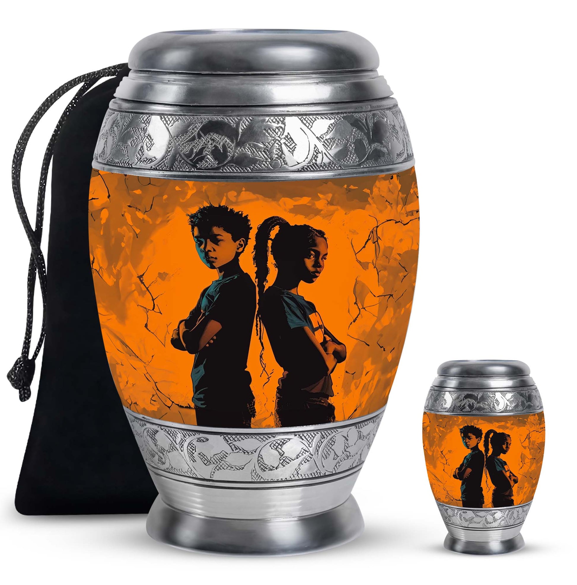Brother And Sister Mini Urns For Human Ashes Large Funeral, Ashes Urn