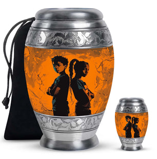 Brother And Sister Mini Urns For Human Ashes Large Funeral, Ashes Urn