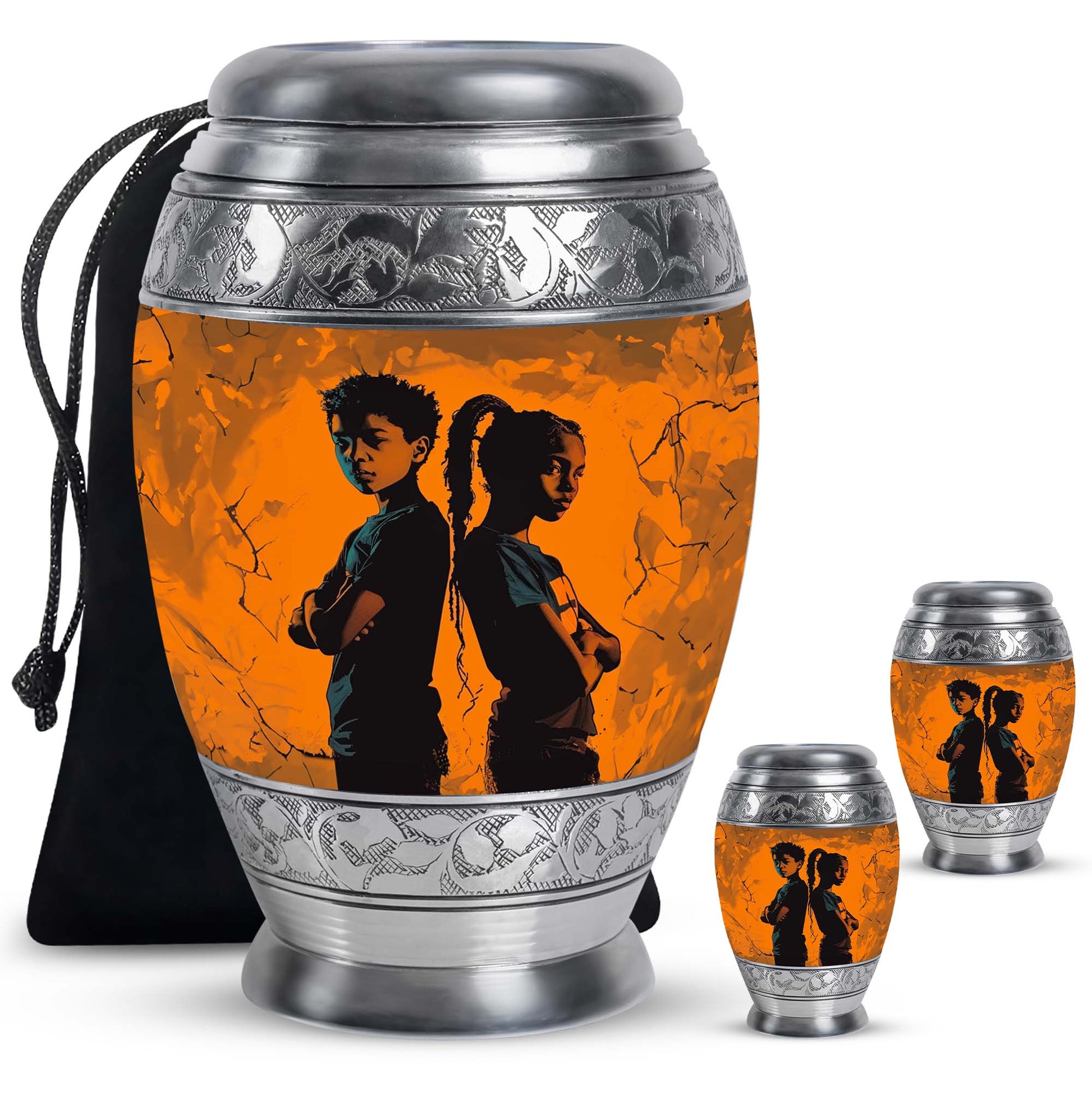Brother And Sister Mini Urns For Human Ashes Large Funeral, Ashes Urn