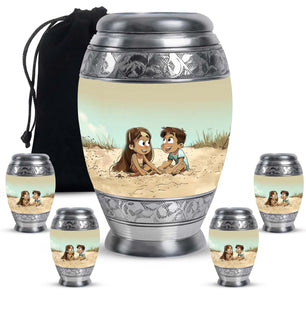 Brother And Sister Urn For Human Ashes Funeral, Ashes Urn For Ashes