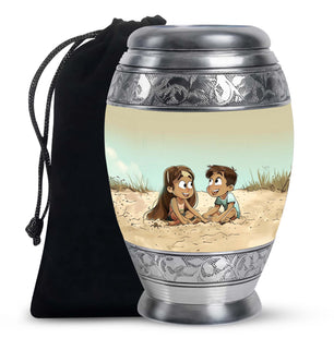 Brother And Sister Urn For Human Ashes Funeral, Ashes Urn For Ashes