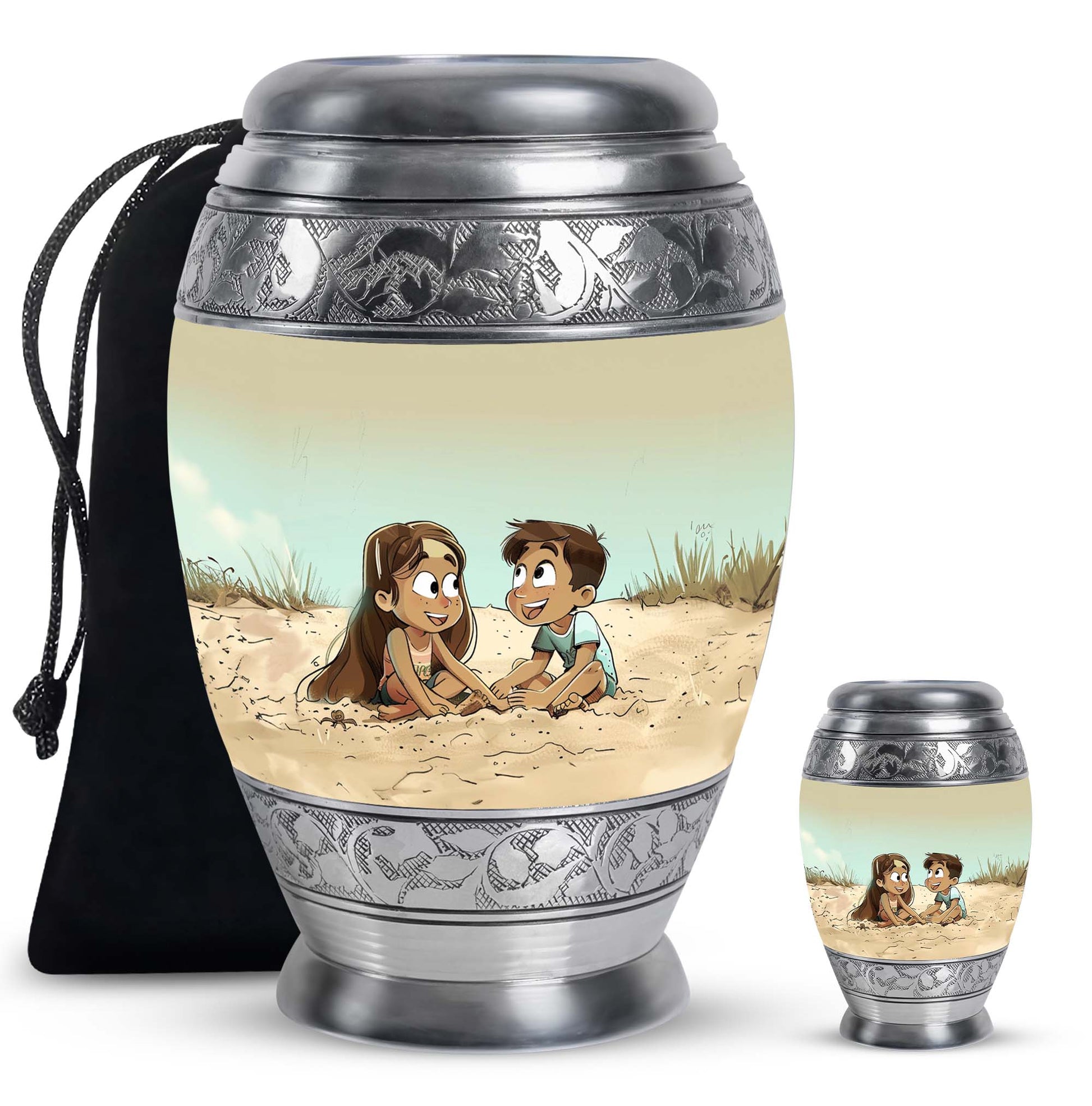 Brother And Sister Urn For Human Ashes Funeral, Ashes Urn For Ashes