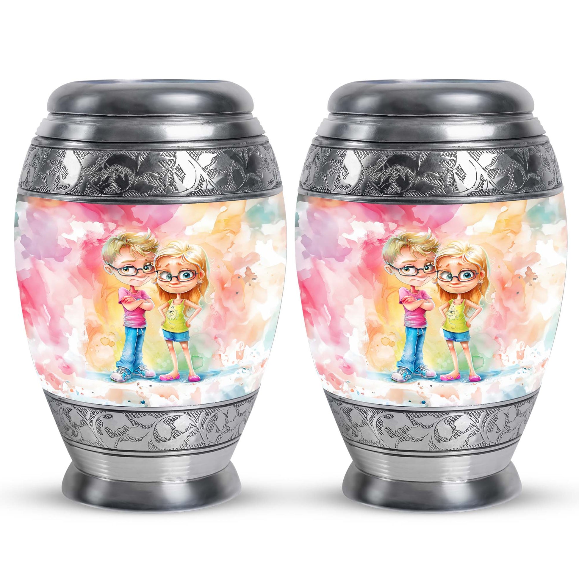 Brother And Sister Urn For Human Ashes Funeral, Ashes Cremation Urn