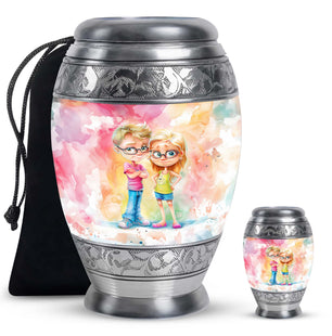 Brother And Sister Urn For Human Ashes Funeral, Ashes Cremation Urn