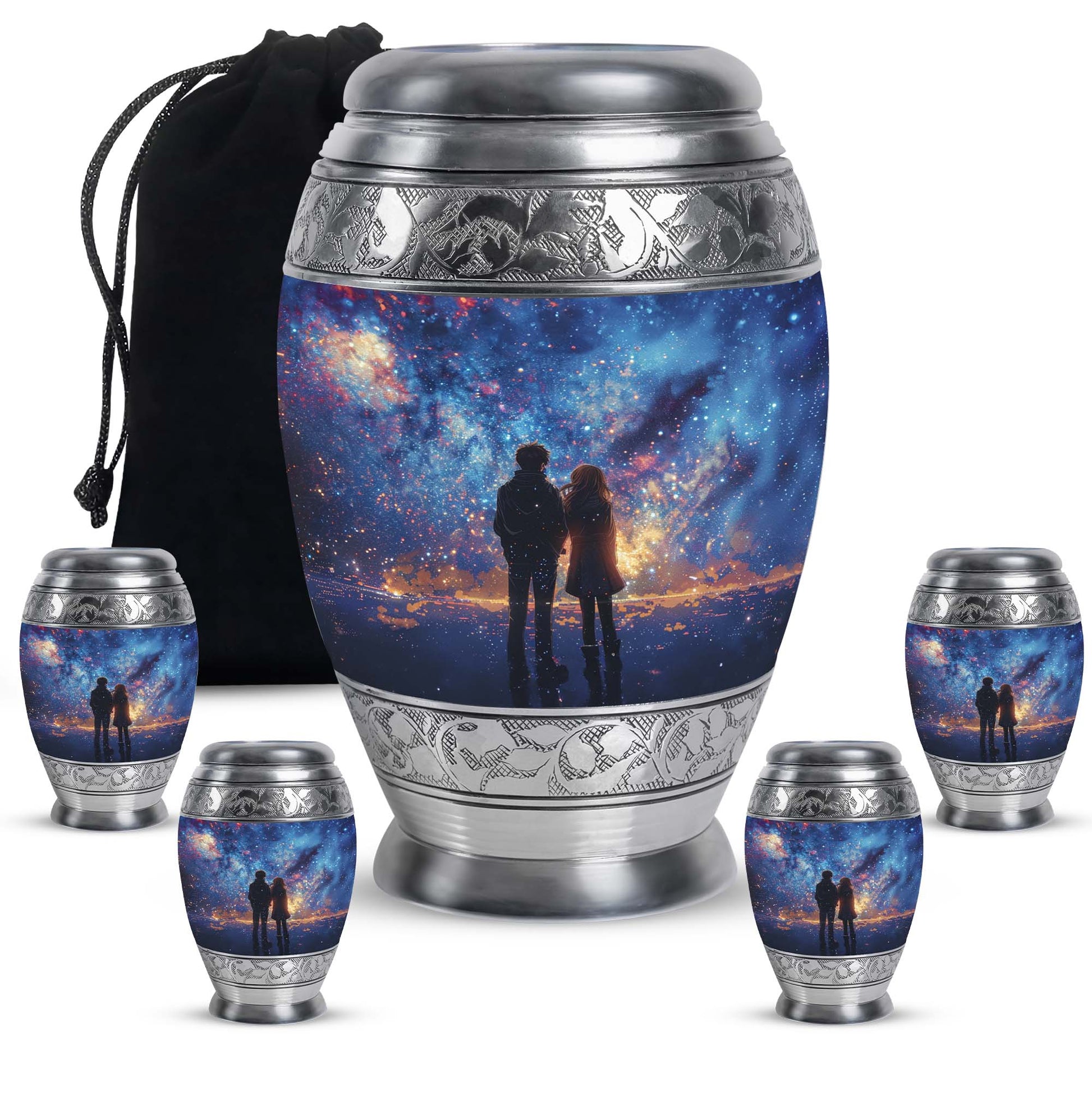 Brother And Sister Burial Urn For Human Large Funeral, Ashes Urn