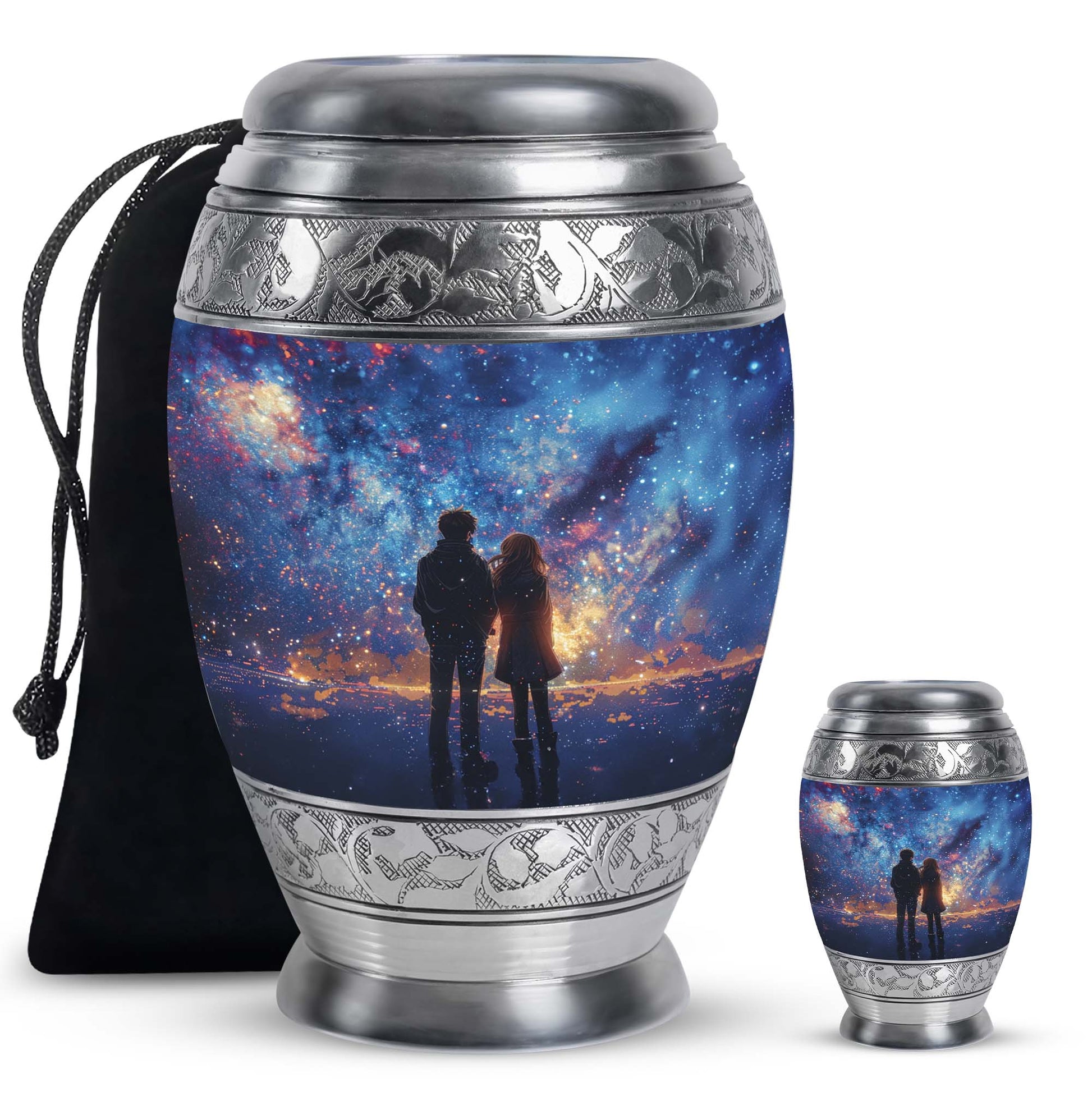 Brother And Sister Burial Urn For Human Large Funeral, Ashes Urn