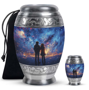 Brother And Sister Burial Urn For Human Large Funeral, Ashes Urn