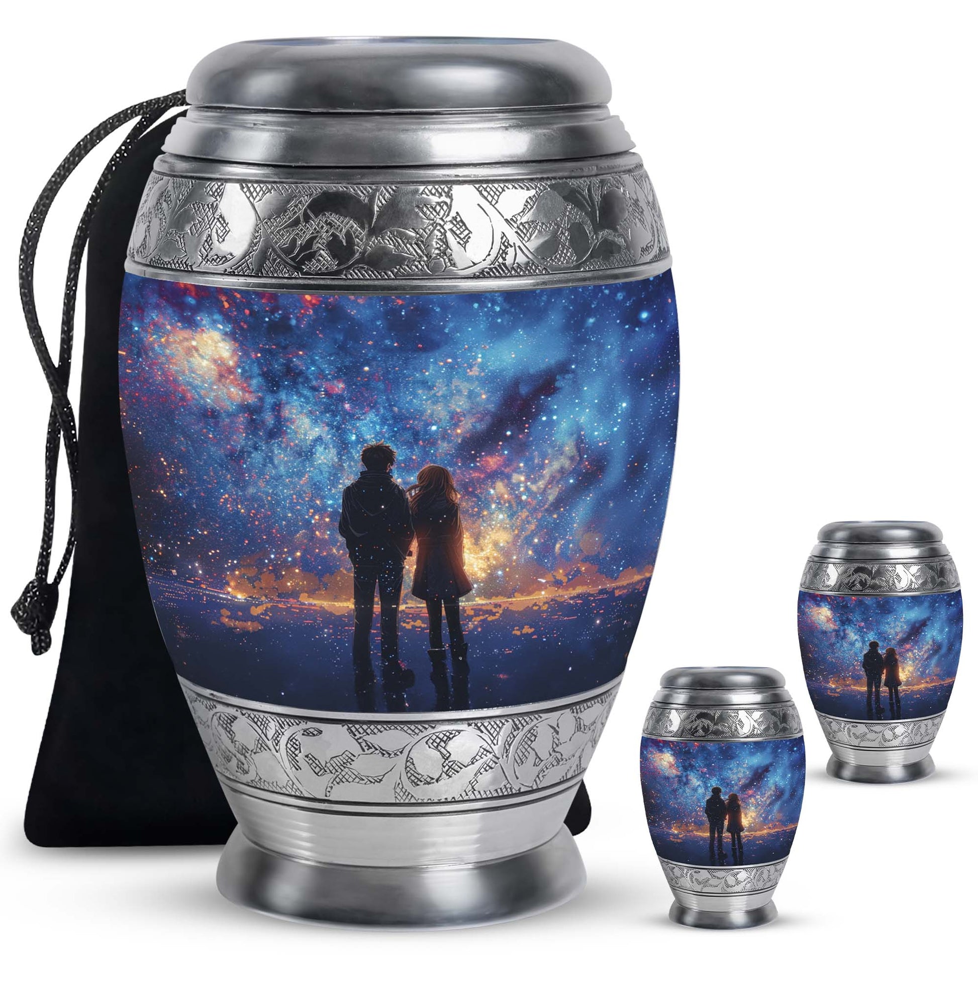 Brother And Sister Burial Urn For Human Large Funeral, Ashes Urn