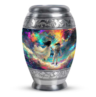 Brother And Sister Large Urn For Human Funeral, Ashes Cremation Urn