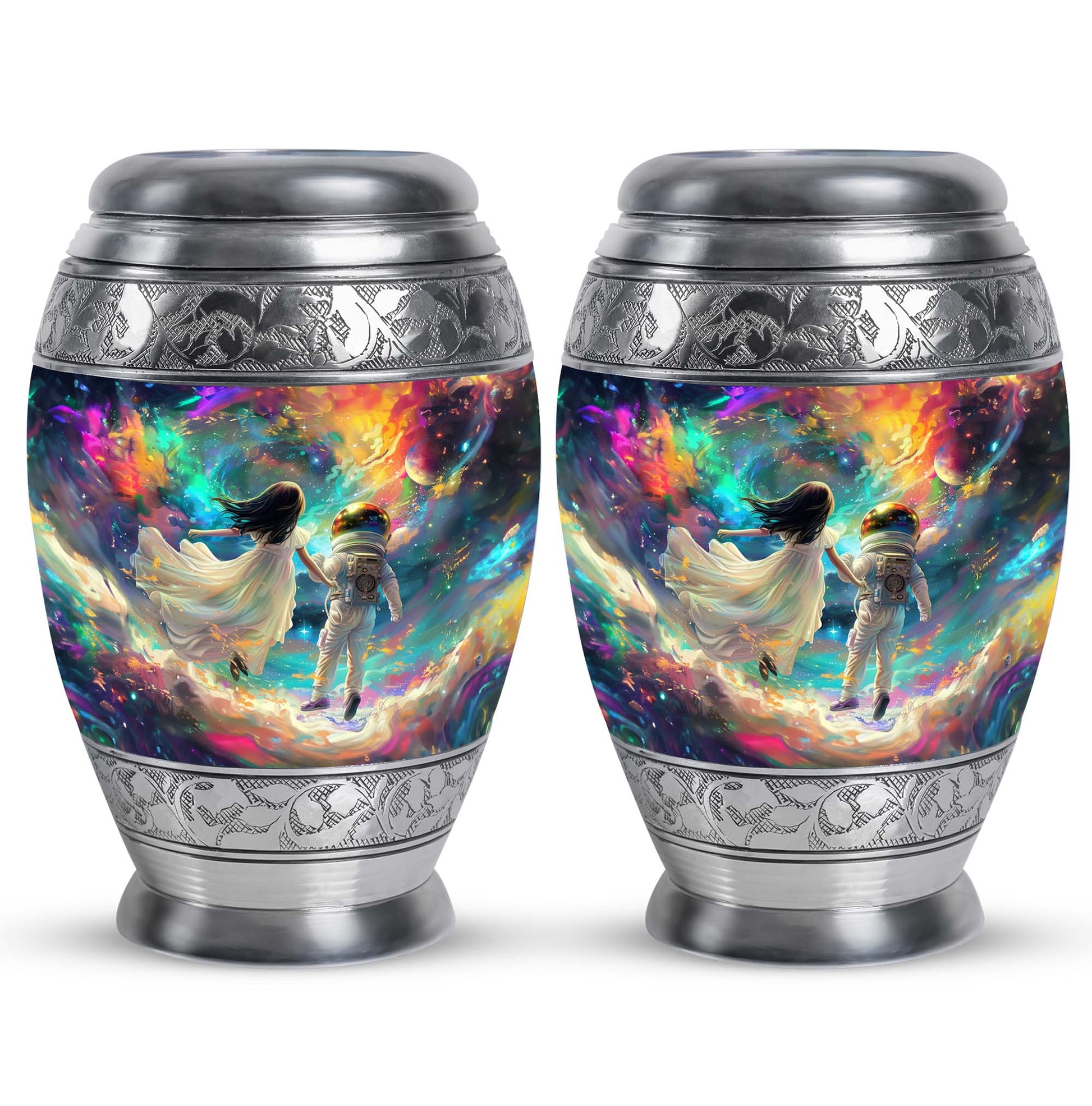 Brother And Sister Large Urn For Human Funeral, Ashes Cremation Urn