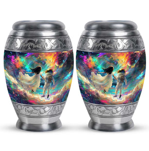 Brother And Sister Large Urn For Human Funeral, Ashes Cremation Urn