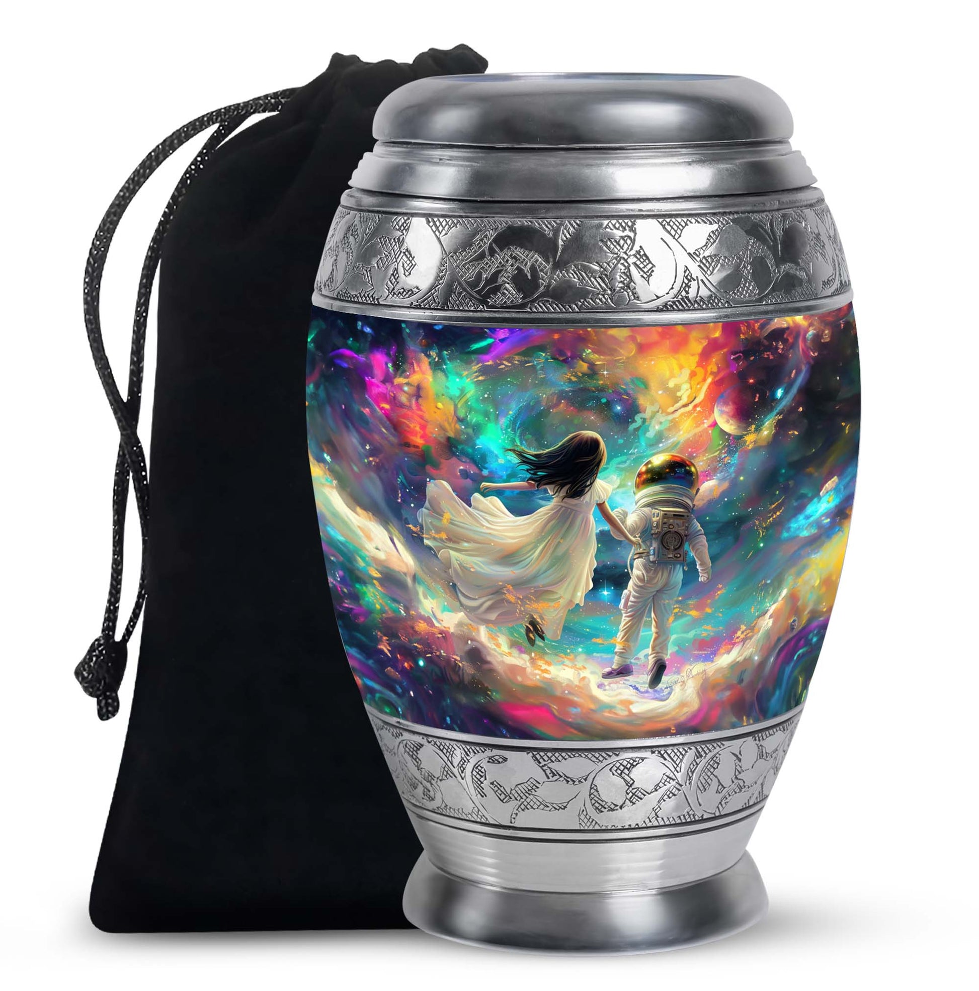 Brother And Sister Large Urn For Human Funeral, Ashes Cremation Urn