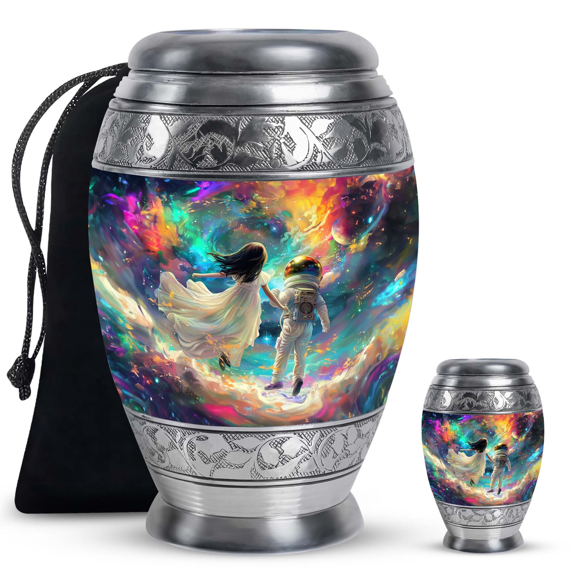 Brother And Sister Large Urn For Human Funeral, Ashes Cremation Urn
