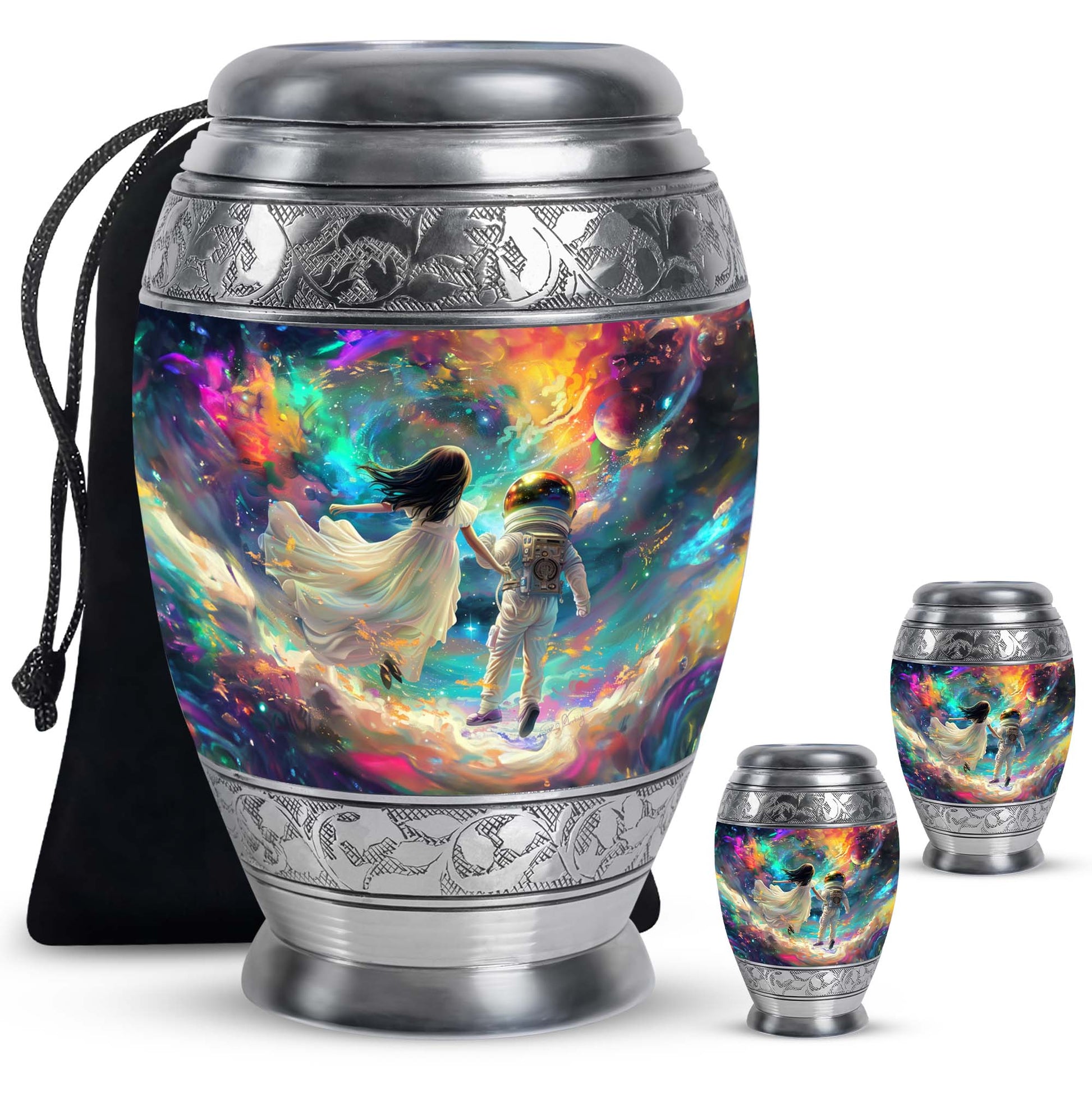 Brother And Sister Large Urn For Human Funeral, Ashes Cremation Urn