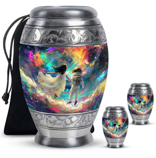Brother And Sister Large Urn For Human Funeral, Ashes Cremation Urn