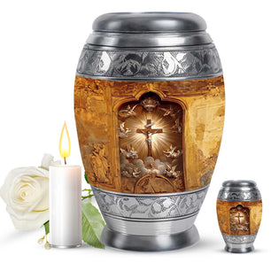 Catholic Ashes Keepsake Funeral, Ashes Cremation Urn For Ashes