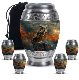Owl Mini Urns For Ashes Funeral, Ashes Cremation Urn For Ashes