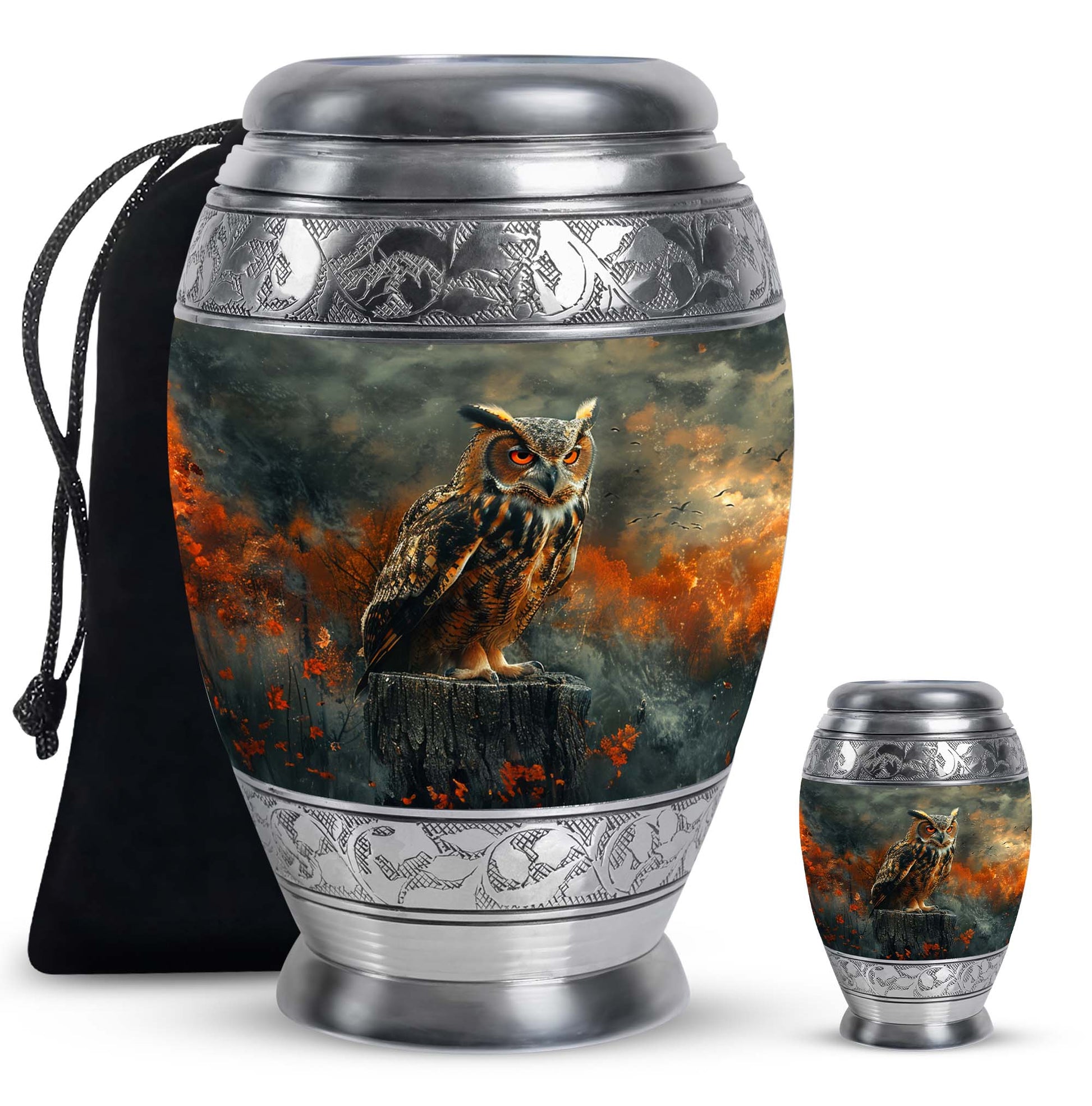 Owl Mini Urns For Ashes Funeral, Ashes Cremation Urn For Ashes