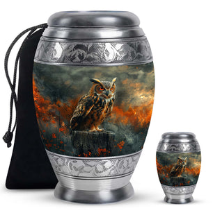 Owl Mini Urns For Ashes Funeral, Ashes Cremation Urn For Ashes