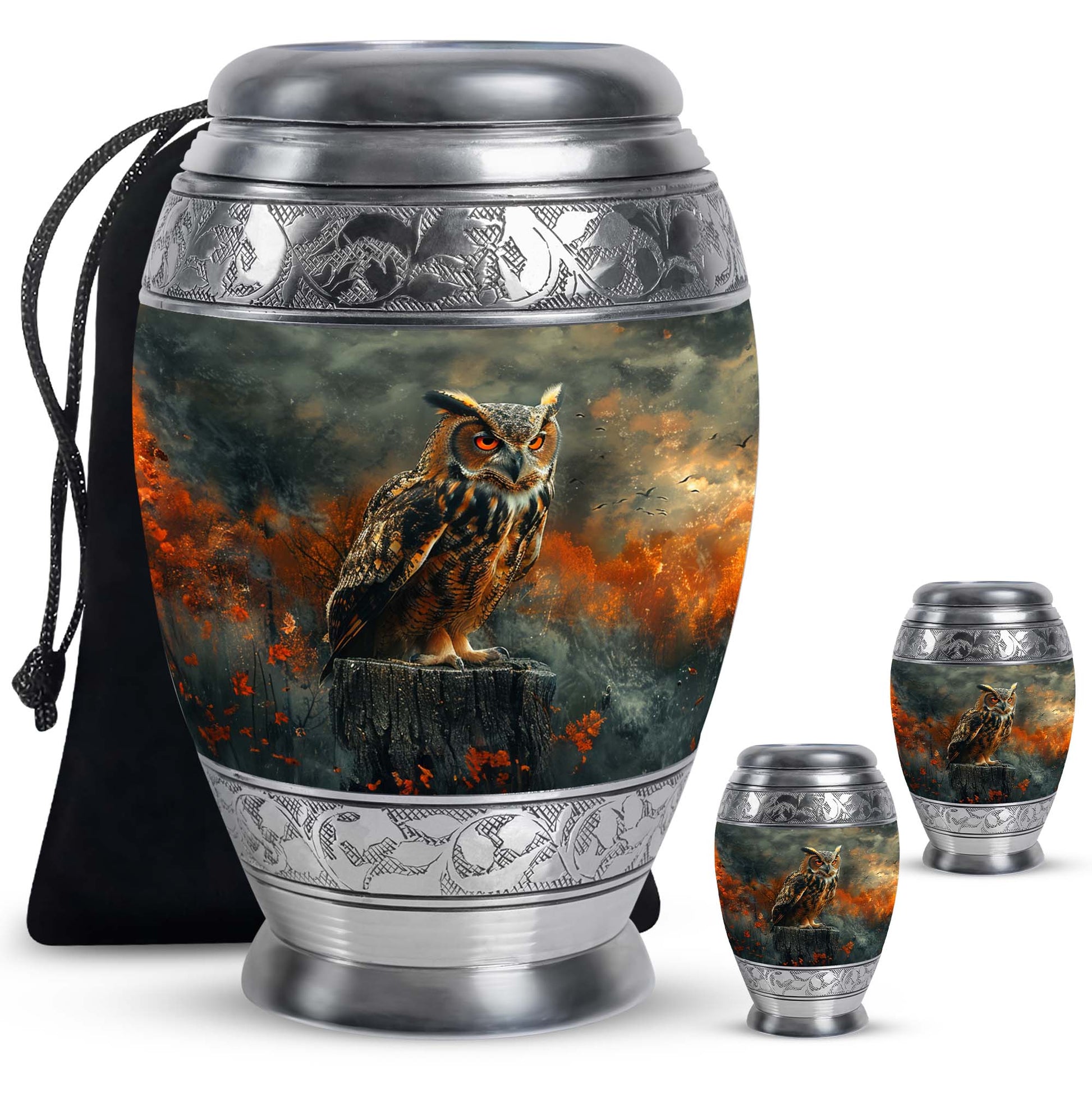 Owl Mini Urns For Ashes Funeral, Ashes Cremation Urn For Ashes