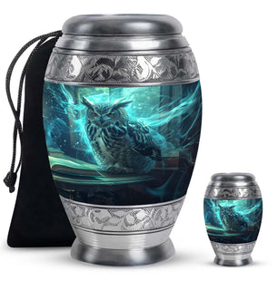 Owl Urns For Ash Large Funeral, Ashes Urn For Ashes