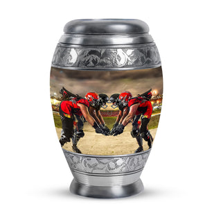 Football Small Urn For Ashes Teardrop, Heart Cremation Urn