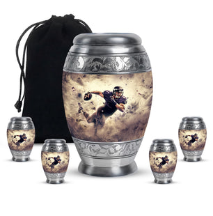 Football Large Urns For Human Ashes Teardrop, Heart Shape Urn