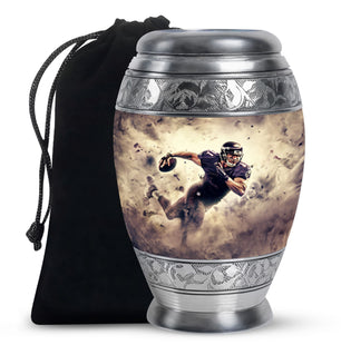 Football Large Urns For Human Ashes Funeral, Ashes Memorial Urn
