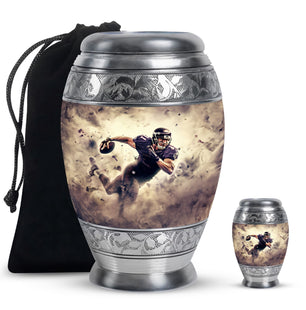 Football Large Urns For Human Ashes Funeral, Ashes Memorial Urn