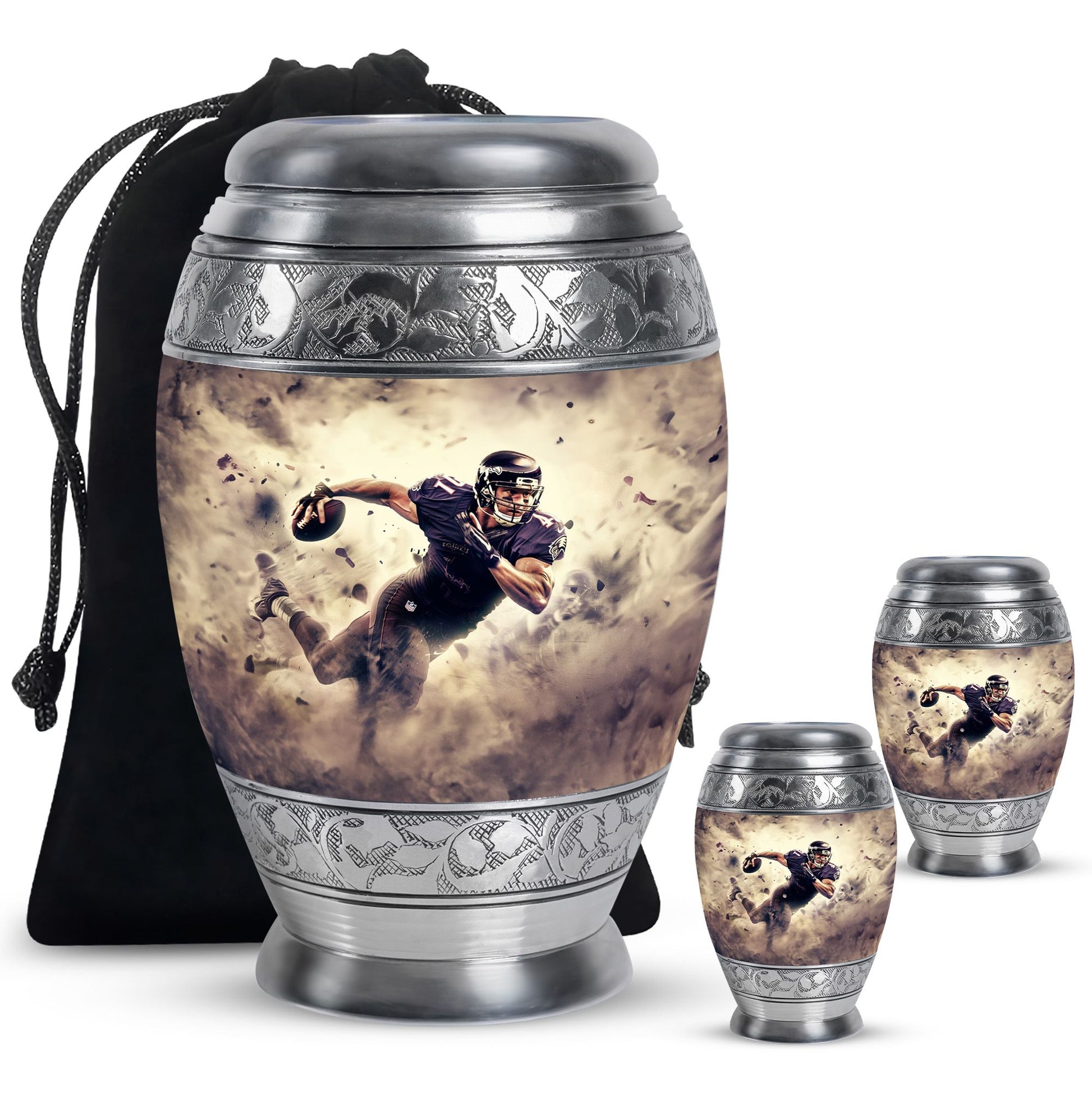 Football Large Urns For Human Ashes Funeral, Ashes Memorial Urn